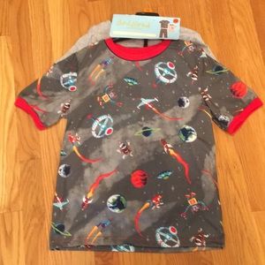 Bedhead 3-pcs sleepwear set, space print
